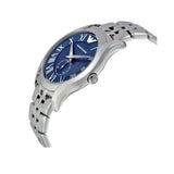 Emporio Armani Valente Chronograph Blue Dial Silver Steel Strap Watch For Men - AR1789 Authentic Buy Shop Now