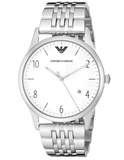 Emporio Armani Classic Silver Dial Silver Steel Strap Watch For Men - AR1867 Authentic Buy Shop Now