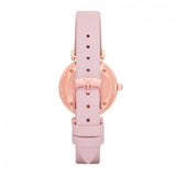 Emporio Armani Gianni T Bar Mother Of Pearl Pink Dial Pink Leather Strap Watch For Women - AR1958 Authentic Buy Shop Now