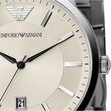 Emporio Armani Classic Quartz White Dial Silver Steel Strap Watch For Men - AR2430 Authentic Buy Shop Now