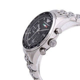 Emporio Armani Sportivo Chronograph Black Dial Silver Steel Strap Watch For Men - AR5984 Authentic Buy Shop Now