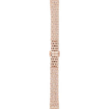 Emporio Armani Gianni T-Bar Silver Dial Rose Gold Steel Strap Watch For Women - AR60023 Authentic Buy Shop Now