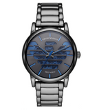 Emporio Armani Meccanico Automatic Grey Dial Grey Steel Strap Watch For Men - AR60029 Authentic Buy Shop Now