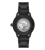 Emporio Armani Meccanico Automatic Black Dial Black Steel Strap Watch For Men - AR60054 Authentic Buy Shop Now