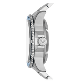 Emporio Armani Meccanico Automatic Blue Dial Silver Steel Strap Watch For Men - AR60059 Authentic Buy Shop Now