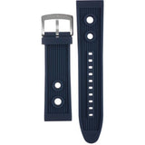 Emporio Armani Sportivo Chronograph Quartz Blue Dial Blue Rubber Strap Watch For Men - AR6045 Authentic Buy Shop Now