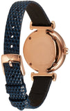 Emporio Armani Gianni T-Bar Analog Mother of Pearl Dial Blue Leather Strap Watch For Women - AR11468 Authentic Buy Shop Now