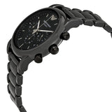 Emporio Armani Ceramica Chronograph Black Dial Black Strap Watch For Men - AR1452 Authentic Buy Shop Now
