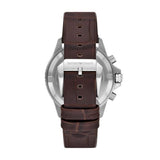 Emporio Armani Diver Chronograph Brown Dial Brown Leather Strap Watch For Men - AR11486 Authentic Buy Shop Now