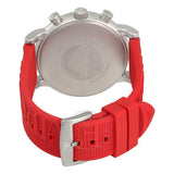 Emporio Armani Luigi Chronograph White Dial Red Rubber Strap Watch For Men - AR11021 Authentic Buy Shop Now