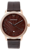 Emporio Armani Classic Quartz Brown Dial Brown Leather Strap Watch For Men - AR1613 Authentic Buy Shop Now