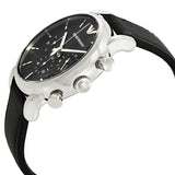 Emporio Armani Classic Chronograph Black Dial Black Leather Strap Watch For Men - AR1733 Authentic Buy Shop Now