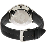 Emporio Armani Modern Slim Quartz Grey Dial Black Leather Strap Watch For Men - AR11162 Authentic Buy Shop Now