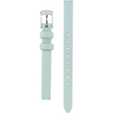 Emporio Armani Gianni T Bar Mother Of Pearl Blue Dial Blue Leather Strap Watch For Women - AR1959 Authentic Buy Shop Now