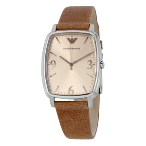 Emporio Armani Epsilon Quartz Brown Dial Brown Leather Strap Watch For Men - AR2489 Authentic Buy Shop Now