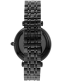 Emporio Armani Gianni T Bar Analog Black Dial Black Steel Strap Watch For Men - AR11299 Authentic Buy Shop Now