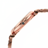 Emporio Armani Rosa Quartz Mother of Pearl Black Dial Rose Gold Steel Strap Watch For Women - AR11372 Authentic Buy Shop Now