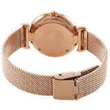 Emporio Armani Gianni T Bar Mother of Pearl Dial Rose Gold Mesh Bracelet Watch For Women - AR11320 Authentic Buy Shop Now
