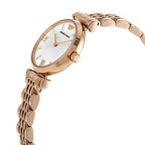 Emporio Armani Gianni T-Bar Mother of Pearl Dial Rose Gold Steel Strap Watch For Women - AR11316 Authentic Buy Shop Now