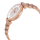Emporio Armani T-Bar Gianni Crystal Pave Dial Rose Gold Steel Strap Watch For Women - AR11244 Authentic Buy Shop Now