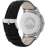 Emporio Armani Classic Chronograph Silver Dial Black Leather Strap Watch For Men - AR2432 Authentic Buy Shop Now