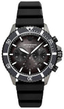 Emporio Armani Diver Chronograph Black Dial Black Silicon Strap Watch For Men - AR11515 Authentic Buy Shop Now