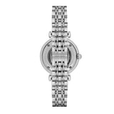 Emporio Armani Gianni T-Bar Automatic Silver Dial Silver Steel Strap Watch For Women - AR60022 Authentic Buy Shop Now