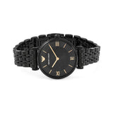 Emporio Armani Gianni T Bar All Black Diamond Dial Watch For Women - AR11245 Authentic Buy Shop Now