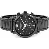Emporio Armani Luigi Chronograph Black Dial Black Stainless Steel Watch For Men - AR1507 Authentic Buy Shop Now