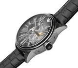 Emporio Armani Meccanico Automatic Black Dial Leather Strap Watch For Men - AR4629 Authentic Buy Shop Now