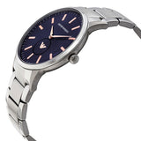 Emporio Armani Renato Blue Dial Silver Steel Strap Watch For Men - AR11137 Authentic Buy Shop Now