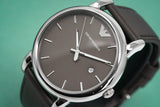 Emporio Armani Classic Quartz Brown Dial Brown Leather Strap Watch For Men - AR1729 Authentic Buy Shop Now