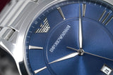 Emporio Armani Giovanni Quartz Blue Dial Silver Steel Strap Watch For Men - AR11227 Authentic Buy Shop Now