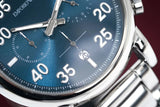 Emporio Armani Luigi Chronograph Blue Dial Silver Steel Strap Watch For Men - AR11132 Authentic Buy Shop Now