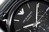 Emporio Armani Luigi Chronograph Black Dial Black Stainless Steel Watch For Men - AR1507 Authentic Buy Shop Now
