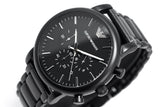 Emporio Armani Luigi Chronograph Black Dial Black Stainless Steel Watch For Men - AR1895 Authentic Buy Shop Now
