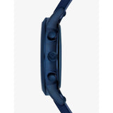 Emporio Armani Renato Chronograph Silver Dial Blue Silicone Strap Watch For Men - AR11026 Authentic Buy Shop Now