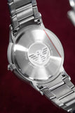 Emporio Armani Renato Blue Dial Silver Steel Strap Watch For Men - AR2472 Authentic Buy Shop Now