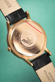 Emporio Armani Renato Quartz Black Dial Black Leather Strap Watch For Men - AR2425 Authentic Buy Shop Now