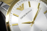 Emporio Armani Renato Silver Dial Two Tone Steel Strap Watch For Men - AR2449 Authentic Buy Shop Now