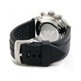 Emporio Armani Sportivo Chronograph Black Dial Black Rubber Strap Watch For Men - AR0527 Authentic Buy Shop Now