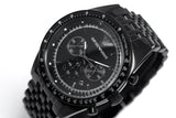 Emporio Armani Tazio Chronograph Black Dial Black Steel Strap Watch For Men - AR5989 Authentic Buy Shop Now