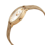 Emporio Armani Kappa Quartz Silver Dial Beige Leather Strap Watch For Women - AR11042 Authentic Buy Shop Now