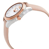 Emporio Armani Valeria Quartz White Dial Beige Leather Strap Watch For Women - AR11031 Authentic Buy Shop Now