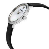 Emporio Armani Modern White Dial Black Leather Strap Watch For Women - AR11159 Authentic Buy Shop Now