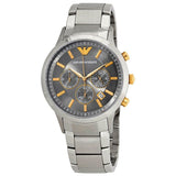 Emporio Armani Quartz Grey Dial Silver Steel Strap Watch For Men - AR11047 Authentic Buy Shop Now