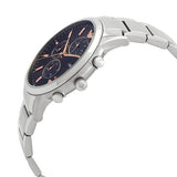 Emporio Armani Renato Chronograph Blue Dial Silver Steel Strap Watch For Men - AR11458 Authentic Buy Shop Now