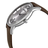 Emporio Armani Renato Quartz Silver Dial Brown Leather Strap Watch For Men - AR11185 Authentic Buy Shop Now