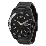 Emporio Armani Sportivo Quartz Black Dial Black Steel Strap Watch For Men - AR6049 Authentic Buy Shop Now