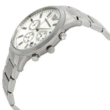 Emporio Armani Renato Chronograph Cream Dial Silver Steel Strap Watch For Men - AR2458 Authentic Buy Shop Now